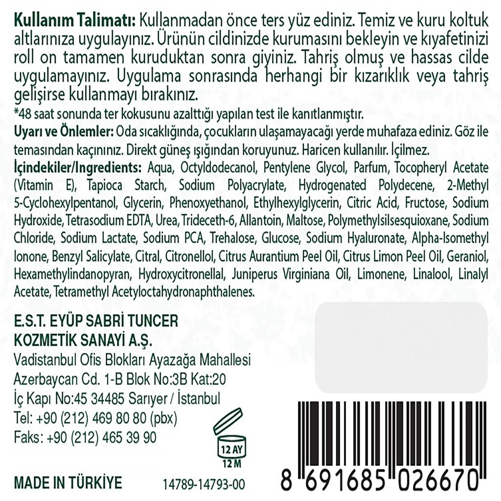 Eyup Sabri Tuncer Active Women's Roll-On Deodorant 75 ml