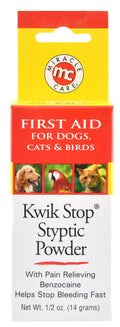 Kwik Stop Styptic Powder for Dogs, Cats, & Birds