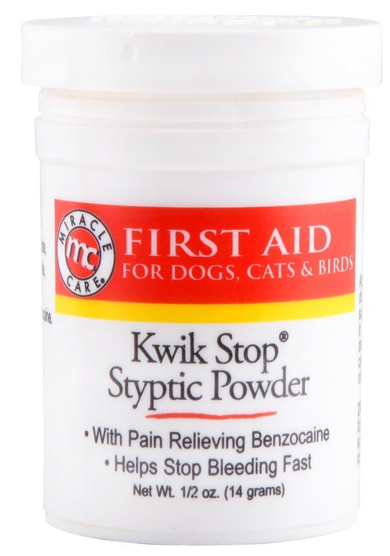 Kwik Stop Styptic Powder for Dogs, Cats, & Birds