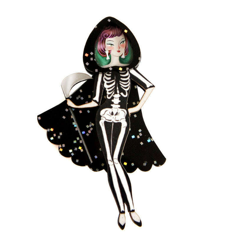 Death Girl Brooch by Laliblue | PRE-ORDER SHIPS IN 2-3 WEEKS