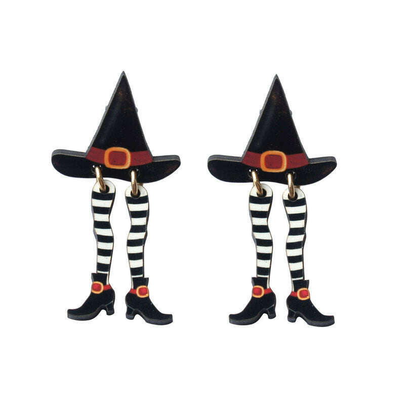 Hidden Witch Halloween Earrings by Laliblue | PRE-ORDER SHIPS IN 2-3 WEEKS
