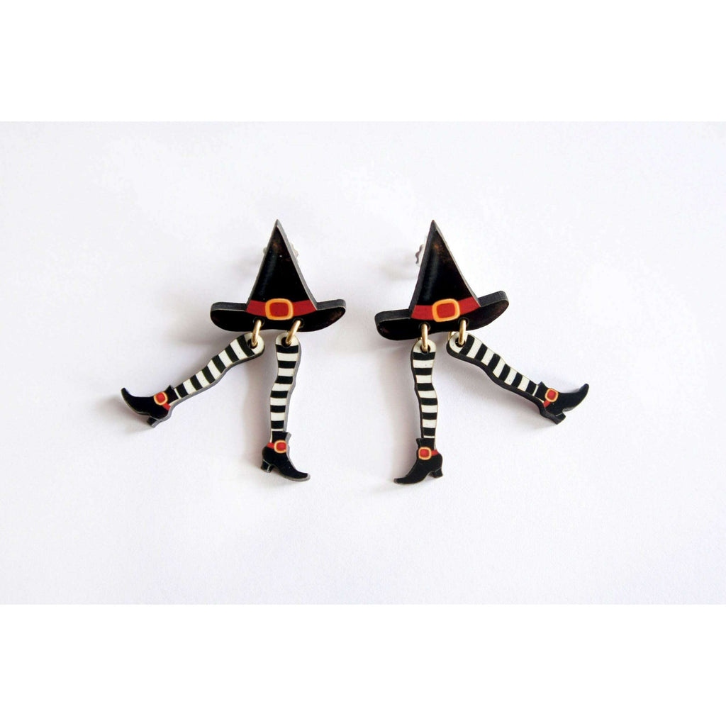 Hidden Witch Halloween Earrings by Laliblue | PRE-ORDER SHIPS IN 2-3 WEEKS