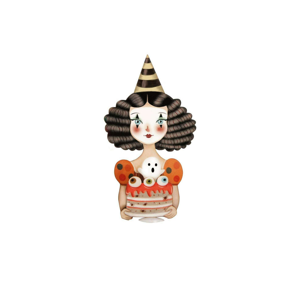 Mime With Cake Brooch by Laliblue | PRE-ORDER SHIPS IN 2-3 WEEKS