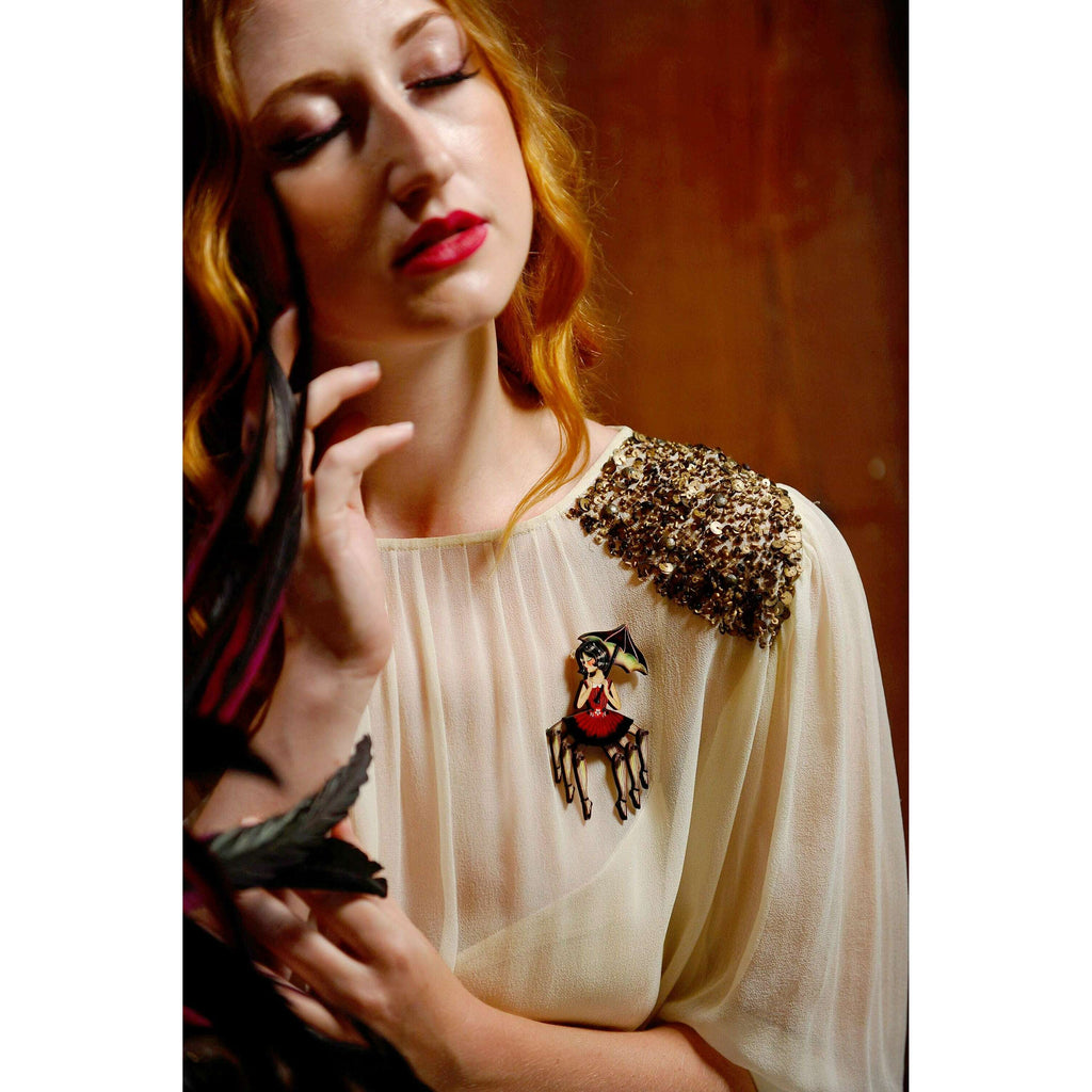 Spider Woman Halloween Brooch by Laliblue | PRE-ORDER SHIPS IN 2-3 WEEKS