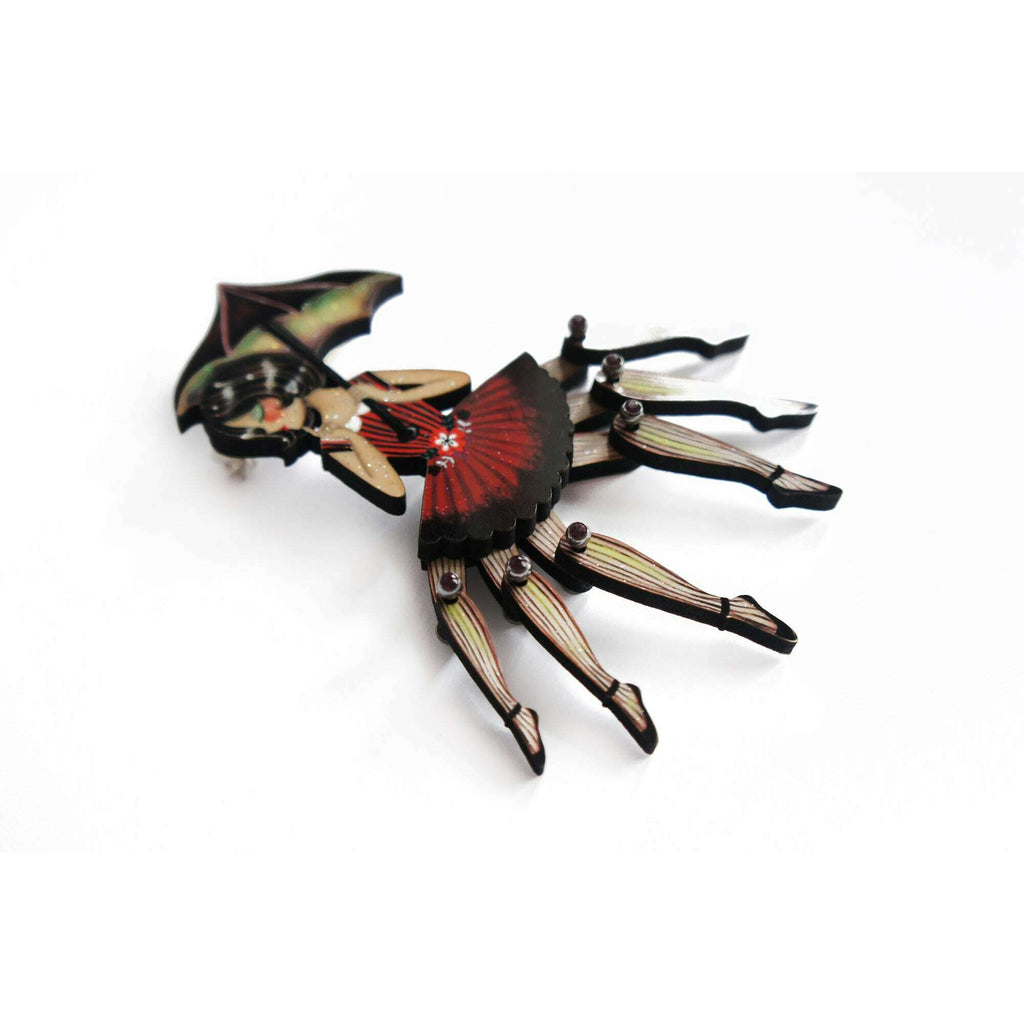 Spider Woman Halloween Brooch by Laliblue | PRE-ORDER SHIPS IN 2-3 WEEKS
