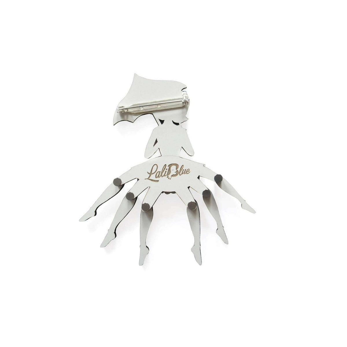 Spider Woman with Web Brooch by Laliblue | PRE-ORDER SHIPS IN 2-3 WEEKS