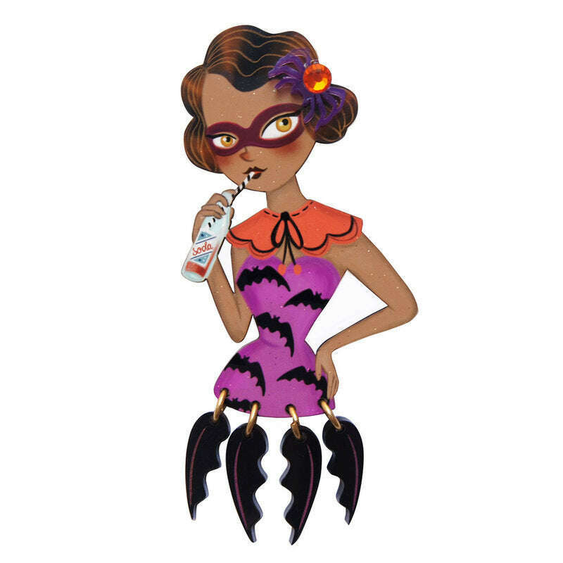 Vampire Bat Woman Brooch by Laliblue | PRE-ORDER SHIPS IN 2-3 WEEKS