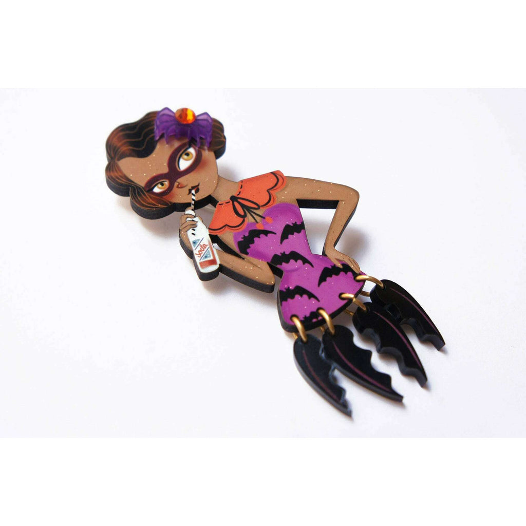 Vampire Bat Woman Brooch by Laliblue | PRE-ORDER SHIPS IN 2-3 WEEKS