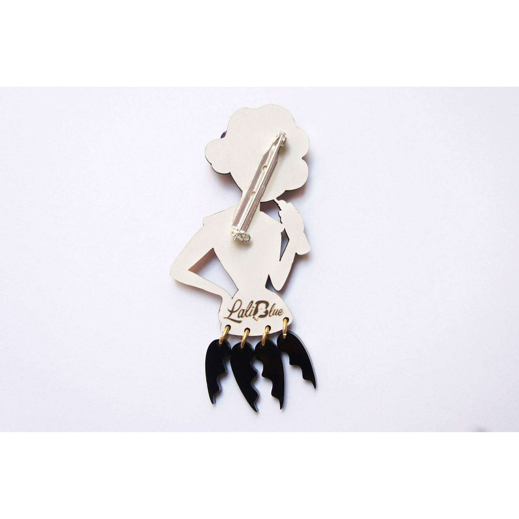 Vampire Bat Woman Brooch by Laliblue | PRE-ORDER SHIPS IN 2-3 WEEKS