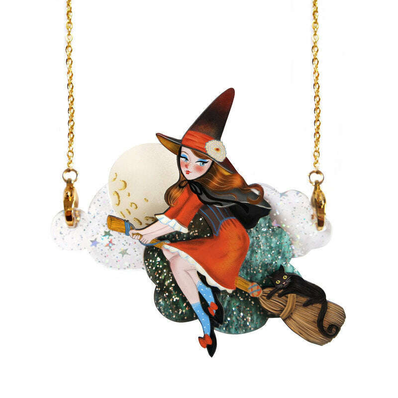 Witch Convertible Necklace-Brooch by Laliblue | PRE-ORDER SHIPS IN 2-3 WEEKS