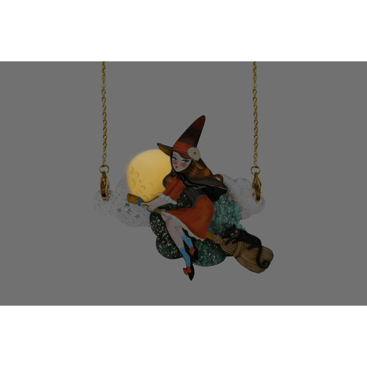 Witch Convertible Necklace-Brooch by Laliblue | PRE-ORDER SHIPS IN 2-3 WEEKS