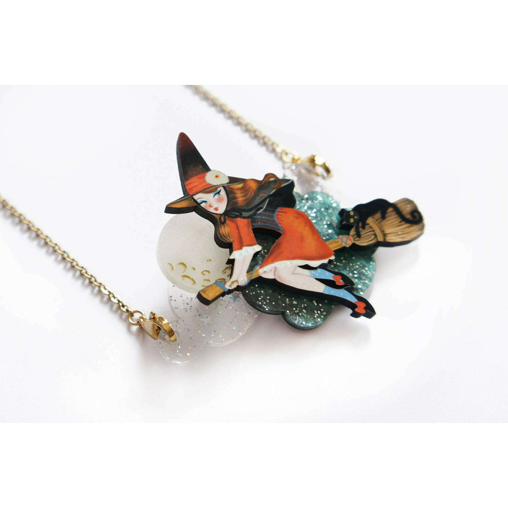 Witch Convertible Necklace-Brooch by Laliblue | PRE-ORDER SHIPS IN 2-3 WEEKS