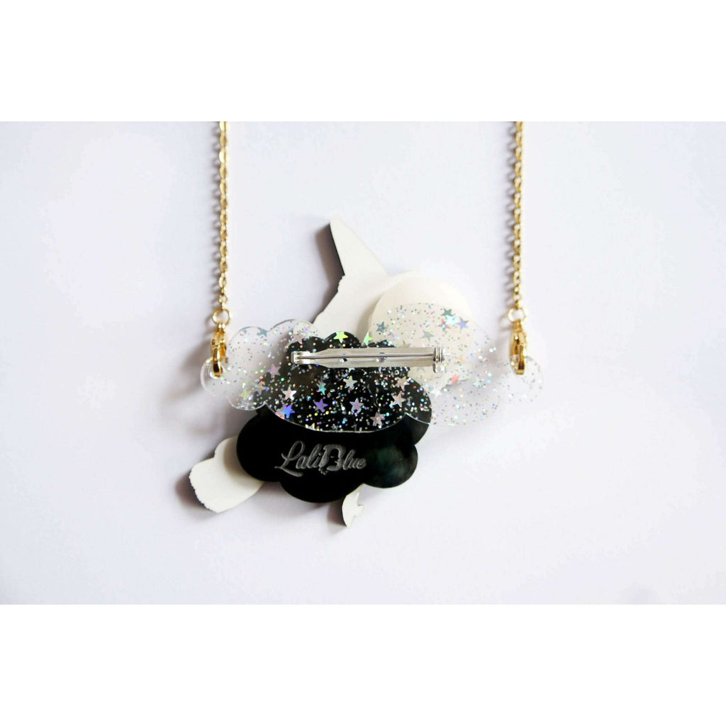 Witch Convertible Necklace-Brooch by Laliblue | PRE-ORDER SHIPS IN 2-3 WEEKS