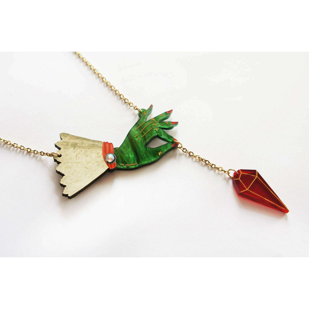 Witch Pendulum Halloween Necklace by Laliblue | PRE-ORDER SHIPS IN 2-3 WEEKS
