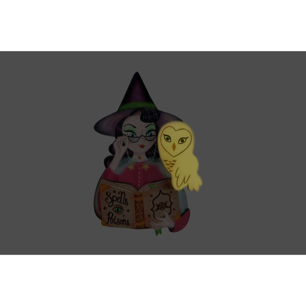 Witch with Owl Halloween Brooch by Laliblue | PRE-ORDER SHIPS IN 2-3 WEEKS