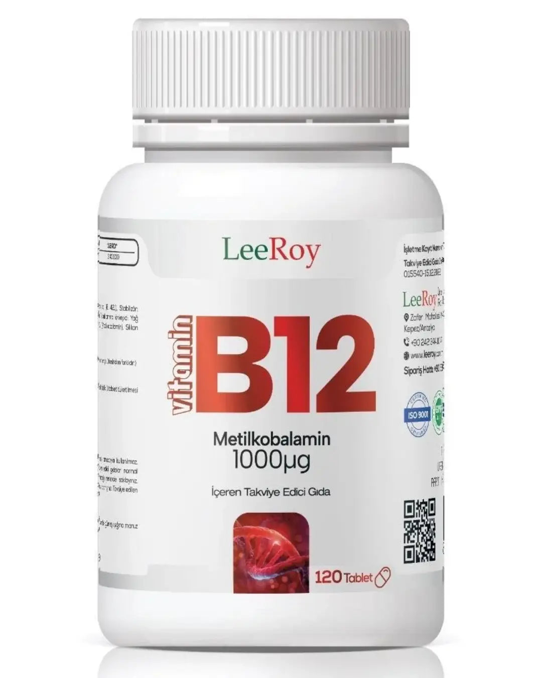 Leeroy B12 Strawberry Flavor Sublingual 120 Tablets