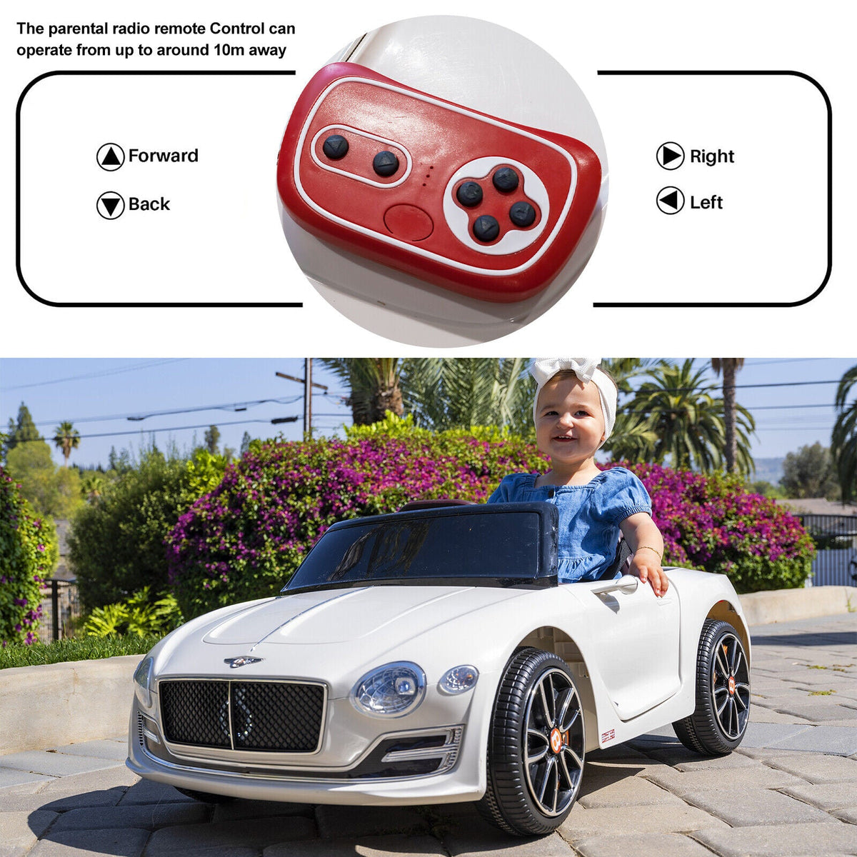 Licensed Bentley EXP 12 Ride On Car with Remote Control for Toddlers - Electric Toy Car