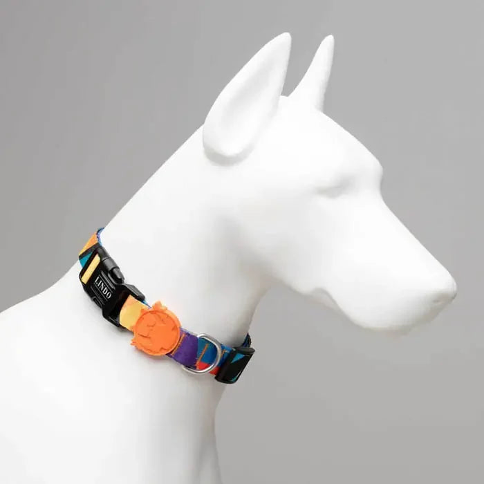 Lindo Ibiza Adjustable Dog Collar for Small Breeds 30-44cm