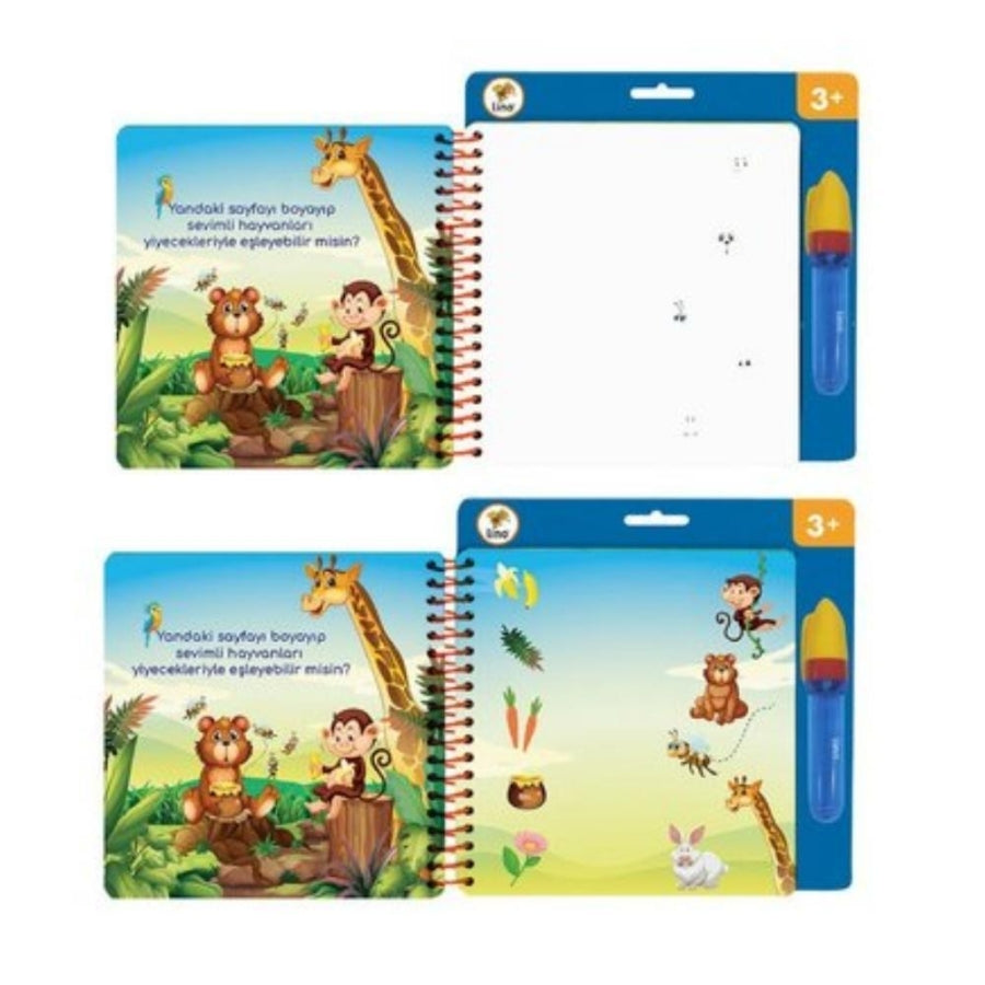 Lino Aqua Magic Games Water Coloring Book for Kids