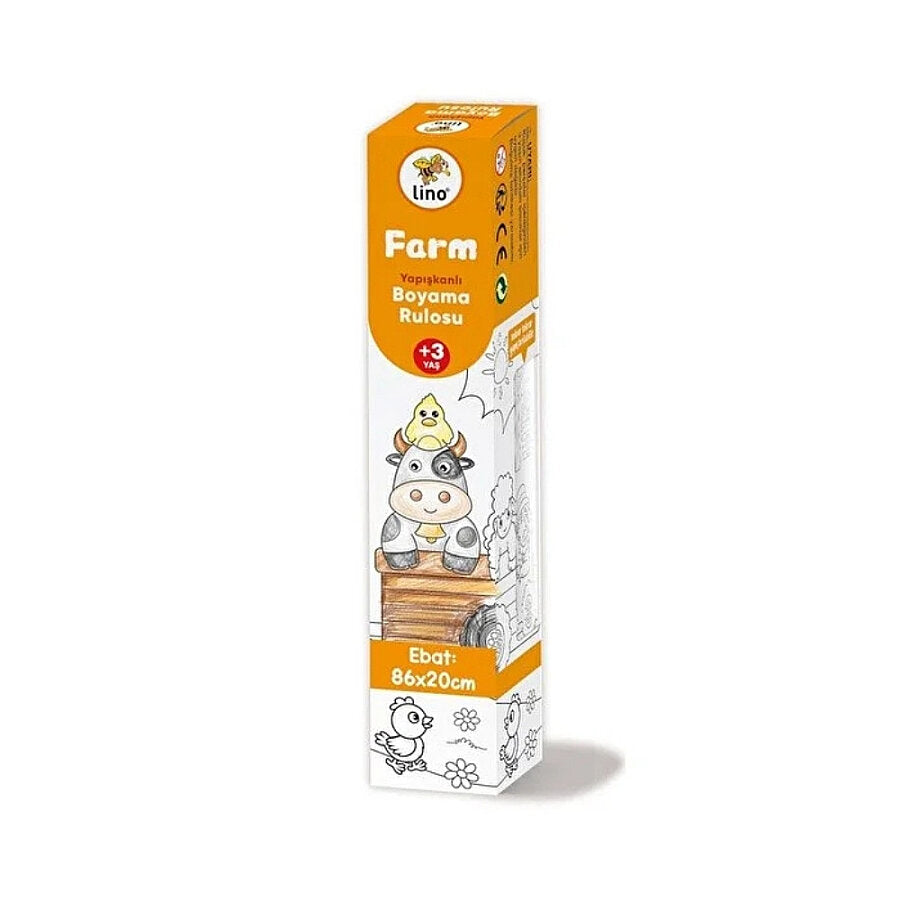 Lino Adhesive Coloring Paper Roll for Creative Play 86x20 cm