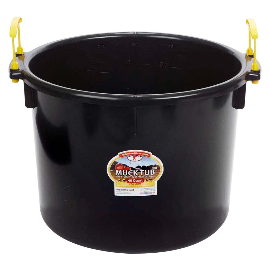 Little Giant Muck Tub – 40 & 70 Quart Heavy Duty Muck Bucket with Plastic Handles