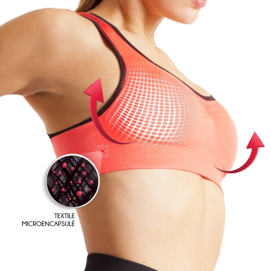 Lytess Fit Active Shaping Sports Bra for Support Orange Large