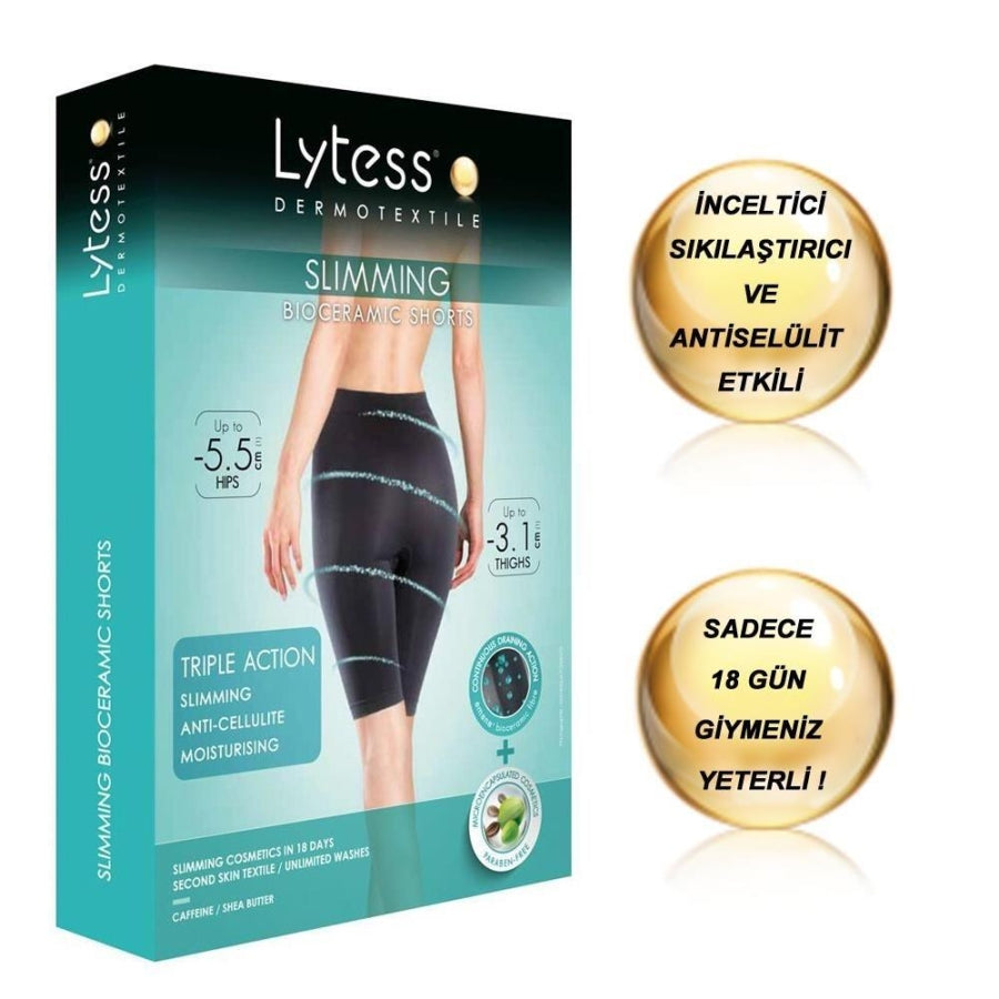 Lytess Slimming Bioceramic Bike Short Firming Shapewear S-M