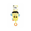 M-Pets Slippers Bee Yellow Plush Dog Toy with Squeaker 27cm