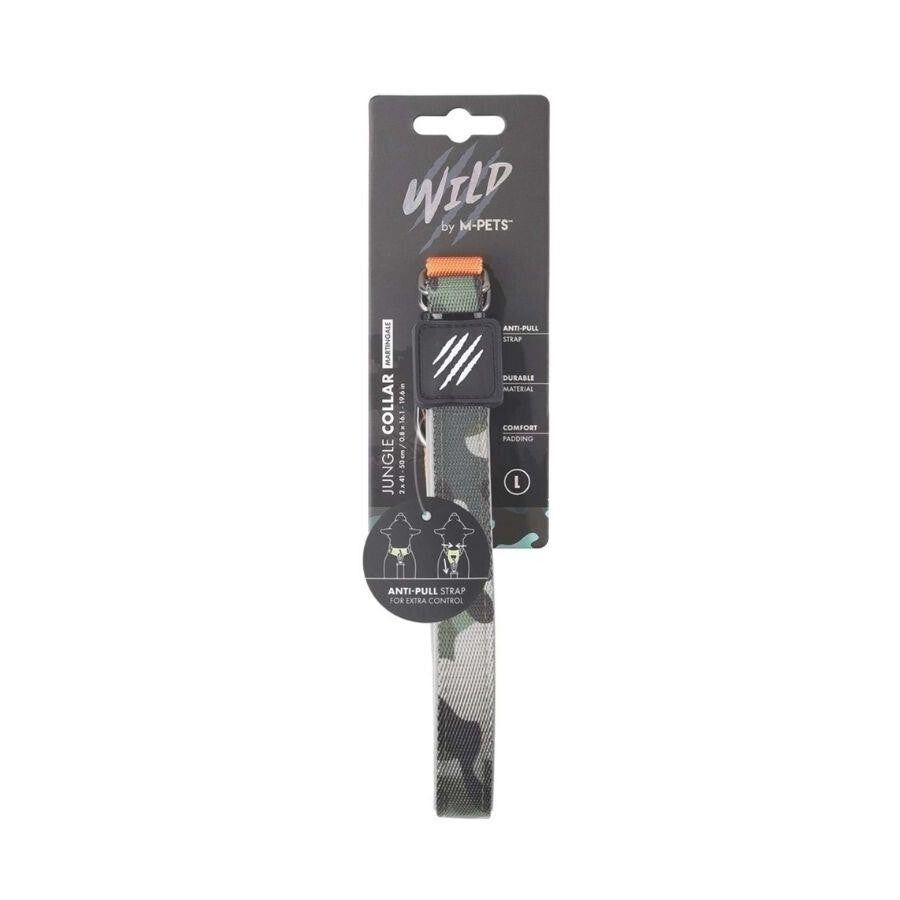 M-Pets Wild Jungle Dog Collar Durable Polyester Large