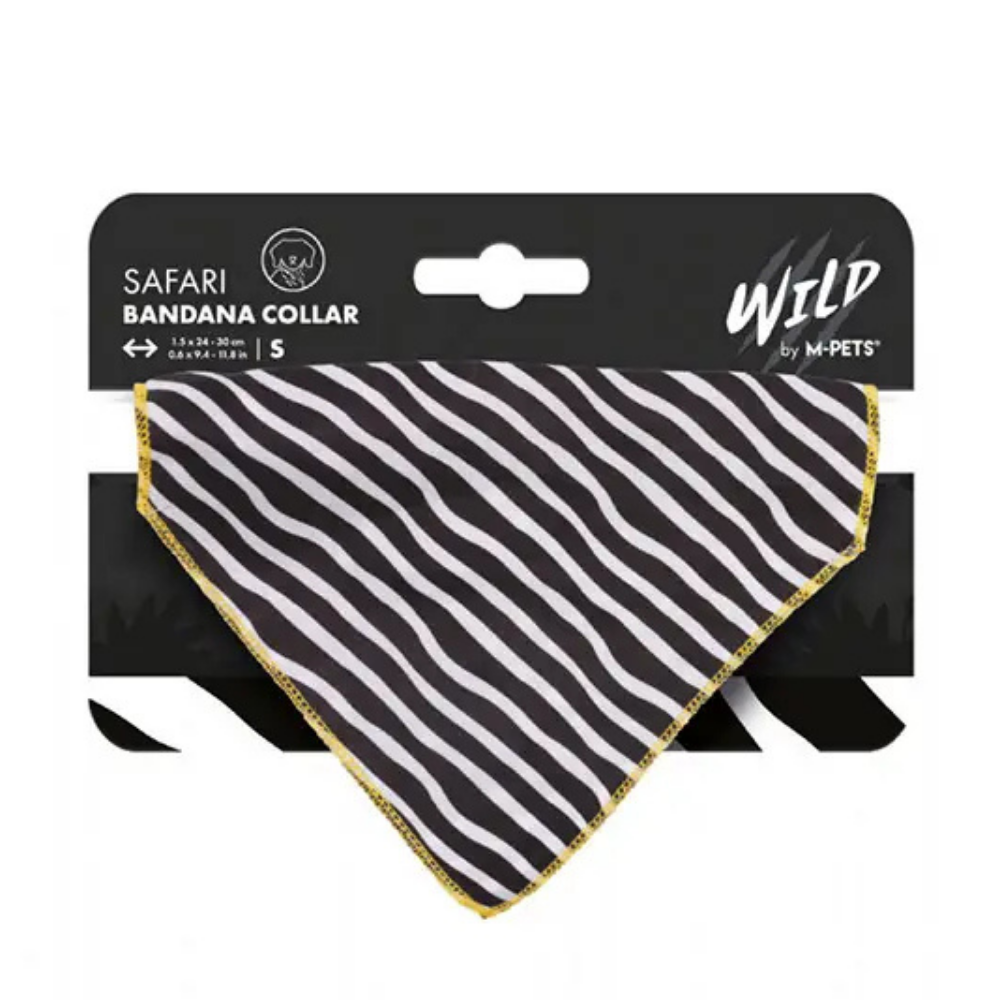 M-Pets Wild Safari Dog Bandana Stylish Pet Accessory Small