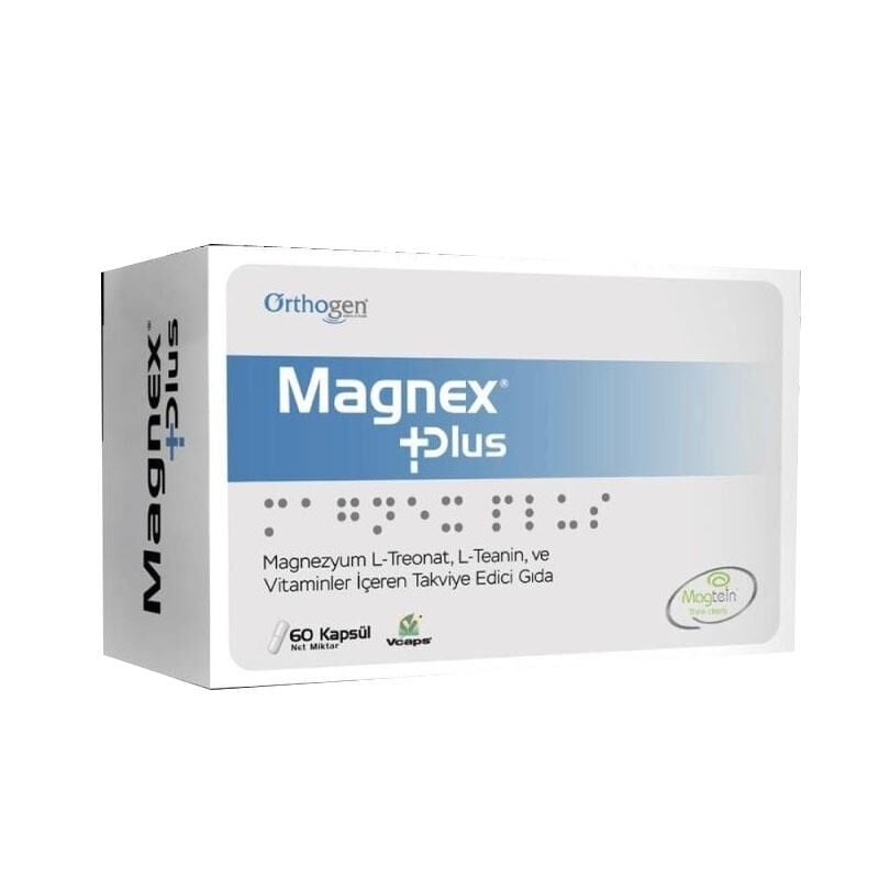 Orthogen Magnex Plus Magnesium and Vitamin Support 60 Capsules