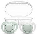 Mamajoo Powder Green Orthodontic Pacifiers with Storage Case 6m+ 2pk