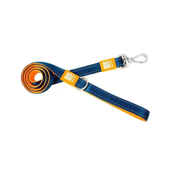 Max & Molly Matrix Orange Dog Leash Padded Comfort X-Small