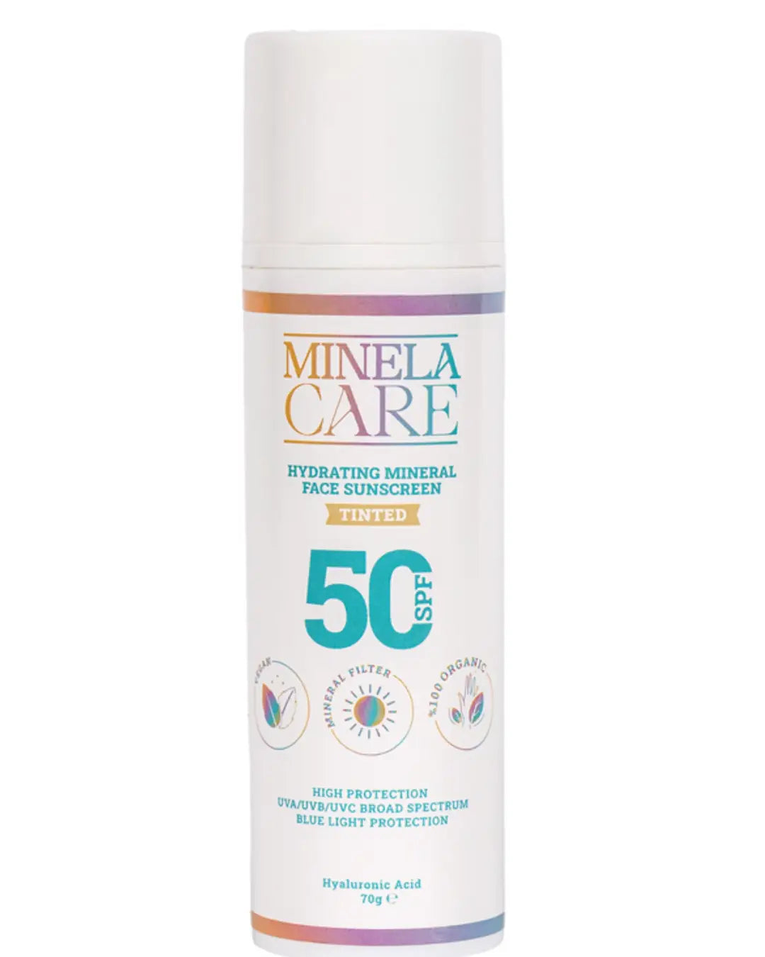 Minela Care SPF 50 Tinted Moisturizing Face Sunscreen 70g