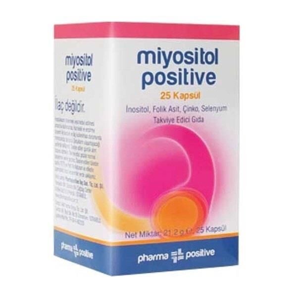 Pharmapositive Miyositol Positive Inositol & Folic Acid 25 Capsules