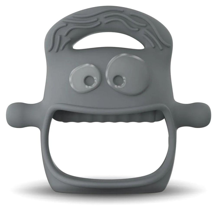 Mochi Grey Silicone Teether Soothing Multi-Texture Toy