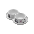Moderna Trendy Love Double Pet Food and Water Bowl 2x350 ml