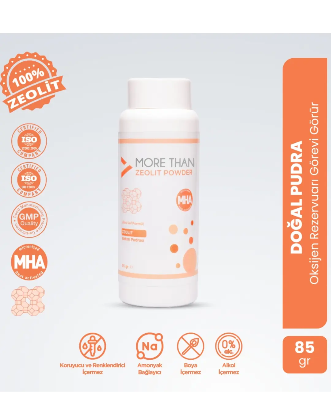 More Than Zeolite Powder Natural Mineral Supplement 85g