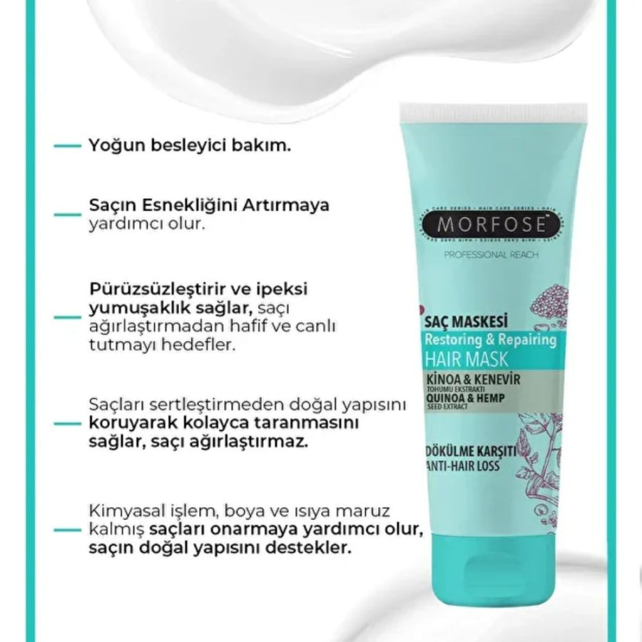 Morfose Quinoa & Hemp Anti-Hair Fall Mask 75ml