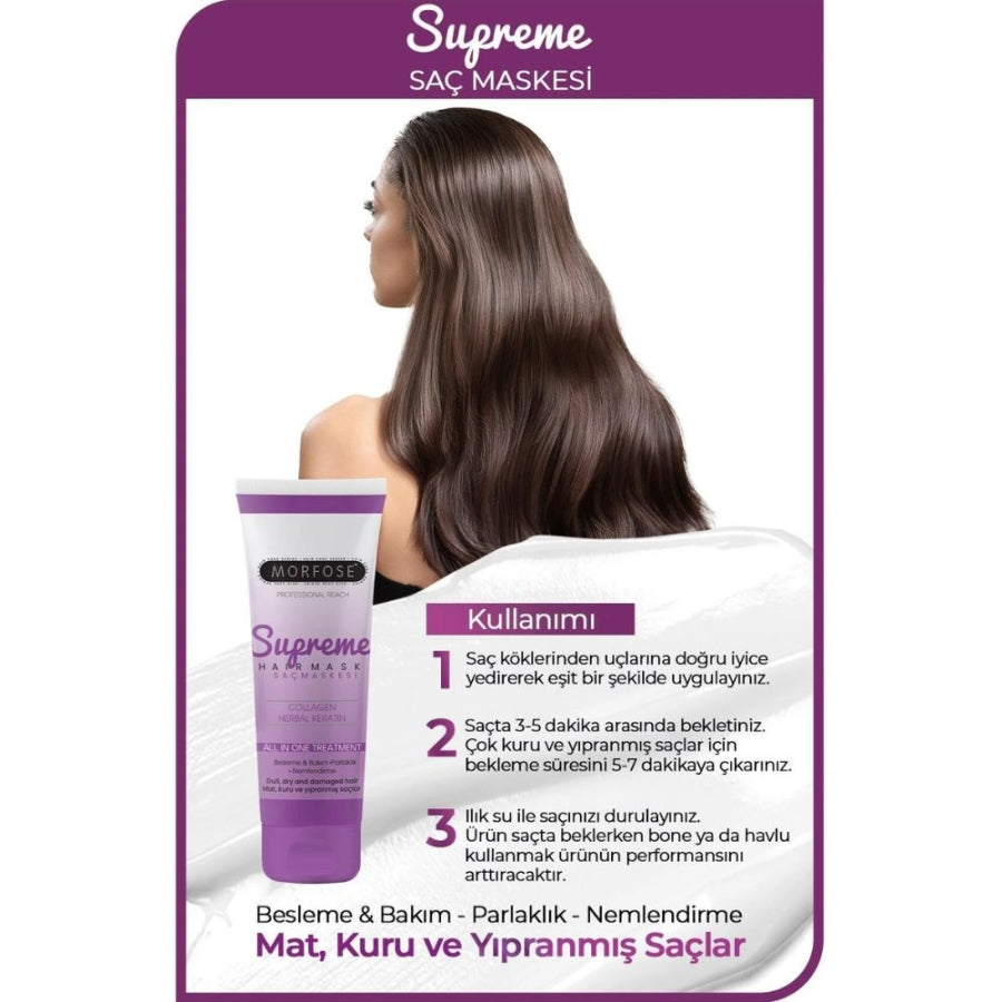 Morfose Supreme Collagen Hair Mask for Strength 75ml