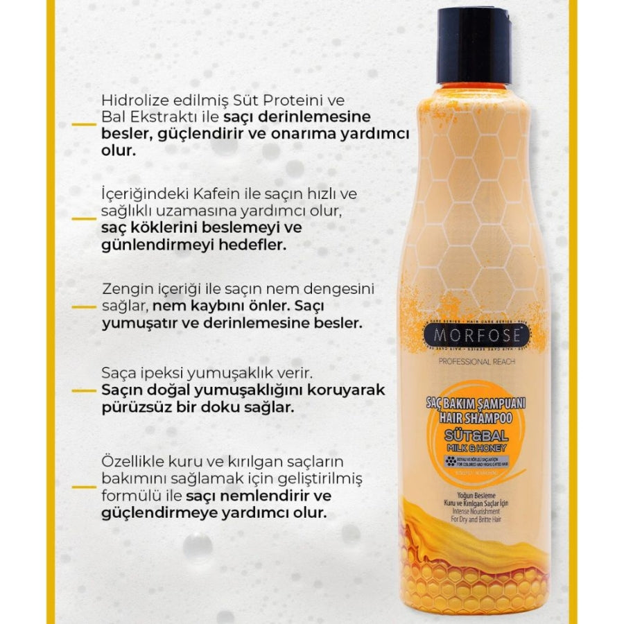 Morfose Milk & Honey Hair Care Shampoo for Softness 500ml