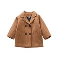 MoZiKQin Toddler Wool Coat | Khaki | 6-7 Years - # GIAA21210023