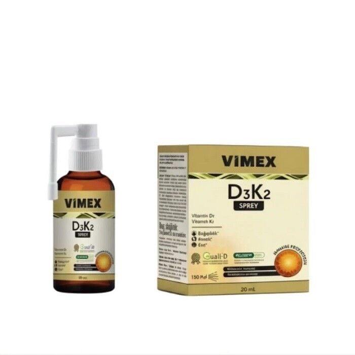 Vimex D3K2 Vitamin D3 & K2 Dietary Supplement Spray 20 ml