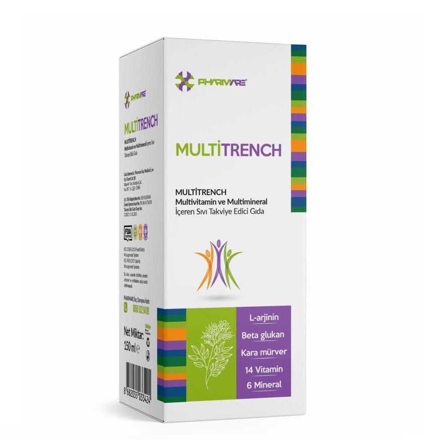 Are Pharma Multitrench Multivitamin & Mineral Syrup 150 ml