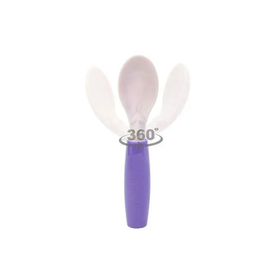 Mycey 360 Degree Rotating Training Spoon Blue 1 Count