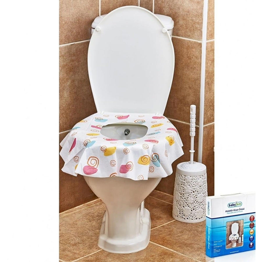 Mycey Disposable Toilet Seat Covers for Travel 10 Count