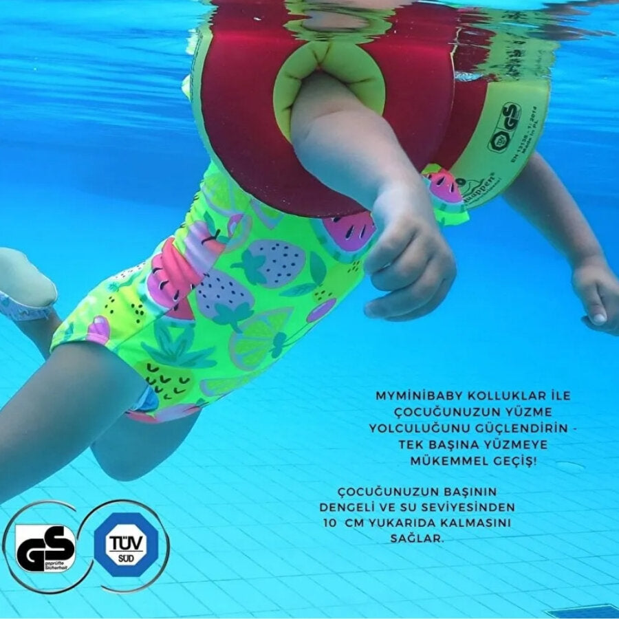 Myminibaby Beginner Level Dual Swimming Armbands for Kids