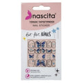 Nascita Nail Sticker 32 Blue Butterfly & Star Designs 1 Piece