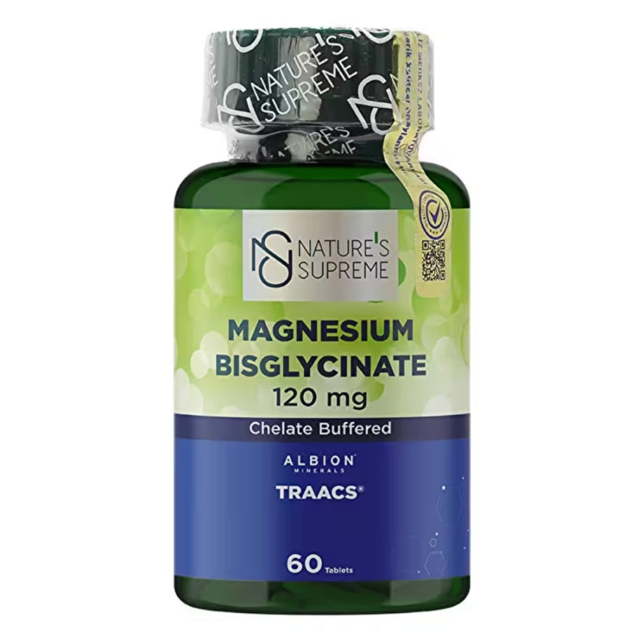 Nature's Supreme Magnesium Bisglycinate 120 mg Support 60 Tablets