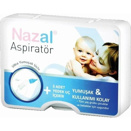 Nasal Aspirator with 5 Replacement Tips for Baby Congestion